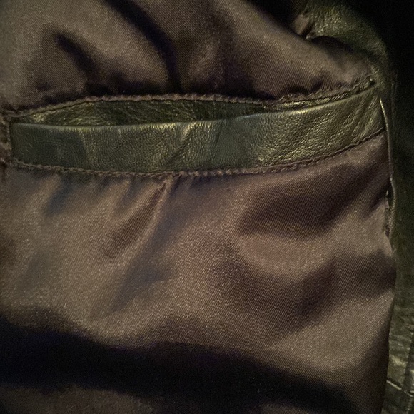 Vintage Heavyweight Leather Coat By F C I Leather Garments. See Pics! SZ L - Picture 7 of 15